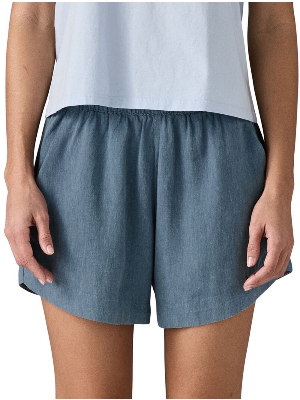 Patagonia Women’s Garden Island Shorts Whole Weave Still Blue Size Medium